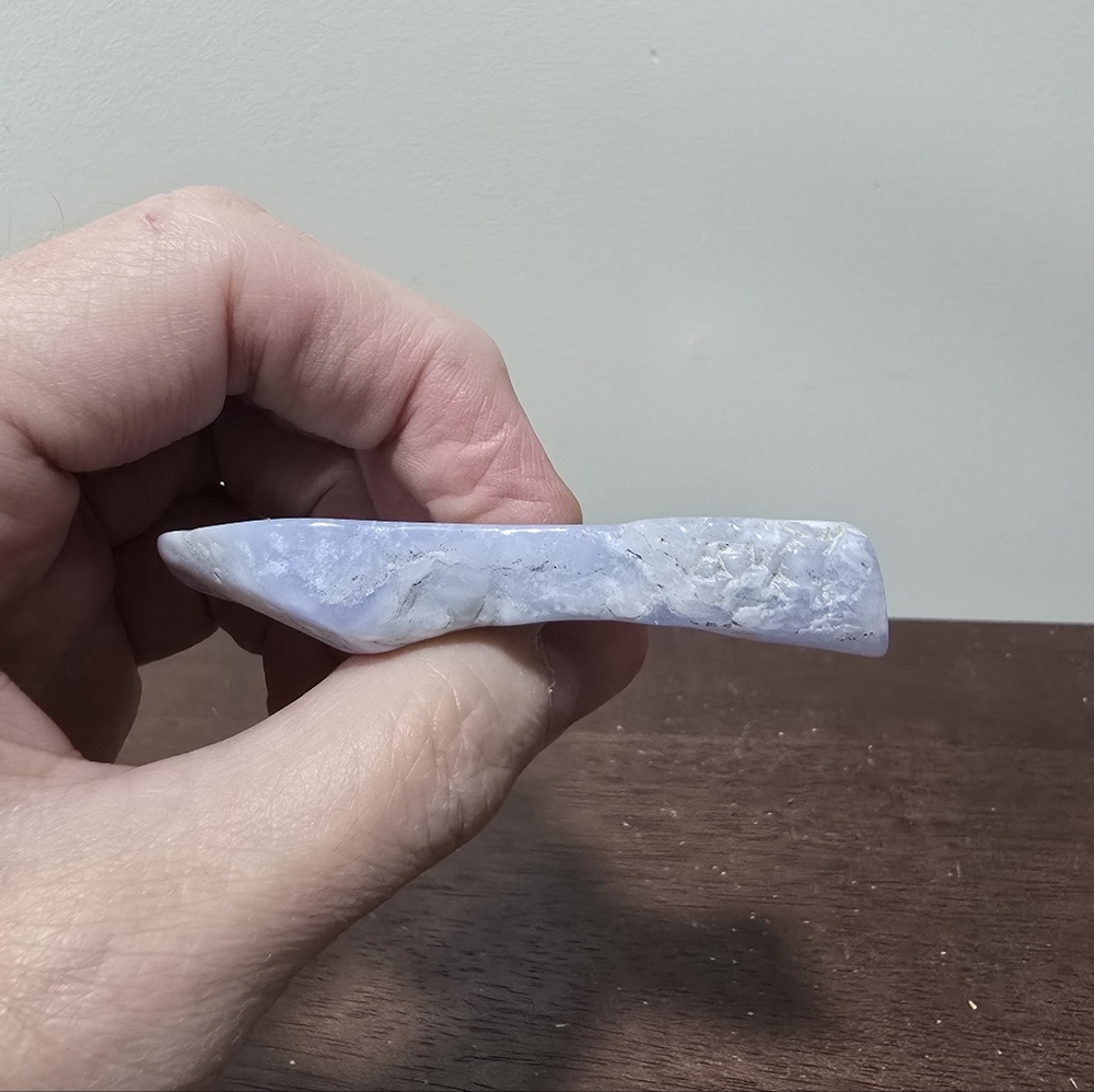 Blue Lace Agate Crystal Slab #A - Picture 6 of 7